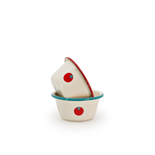 ecomposer-color-mixed set, DP170TOM-MIX-2 - Dan Pelosi x CCH Tomato Set of 2 Soup Bowls, Mixed Set
