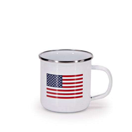 US05S4 - US Flag 12 oz Mugs - Set of 4 2
