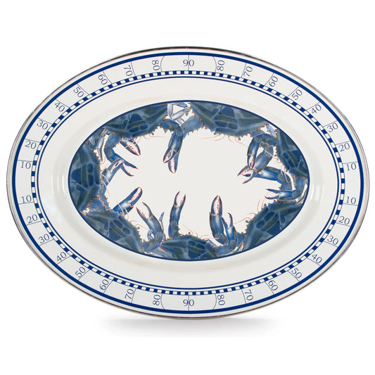 SE06 - Blue Crab Oval Platter 1