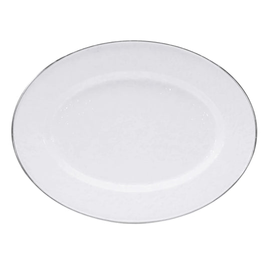 WW06 - Solid White Oval Platter 1