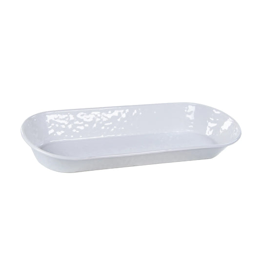 WW10 - Solid White Oval Basket 1