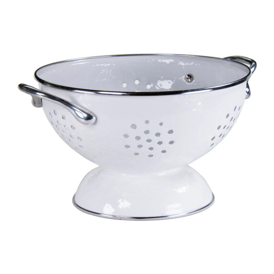 WW27 - Solid White Medium Colander 1