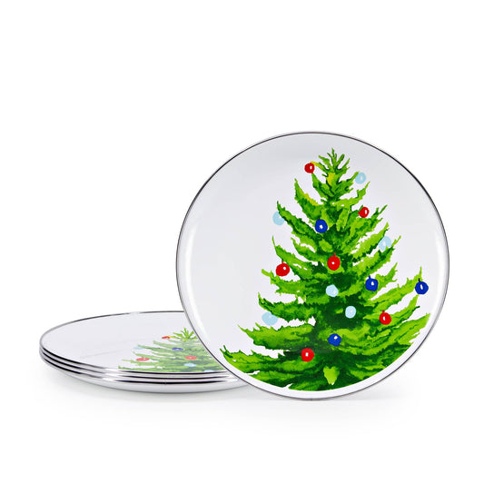 CT56S4 - Christmas Tree Dinner Plates - Set of 4  1