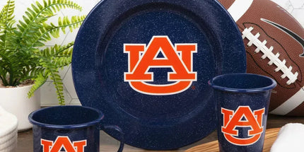 CK93NVY-AU01-2 - Auburn Enamelware 14 oz Tumblers, Set of 2 - 2