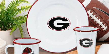 CV93RED-UGA01-2 - U of Georgia Enamelware 14oz Tumblers, Set of 2 - 4