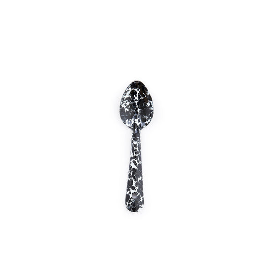 ecomposer-color-black splatter, D49BLM-4 - Splatter Small Spoons, Set of 4, Black Splatter