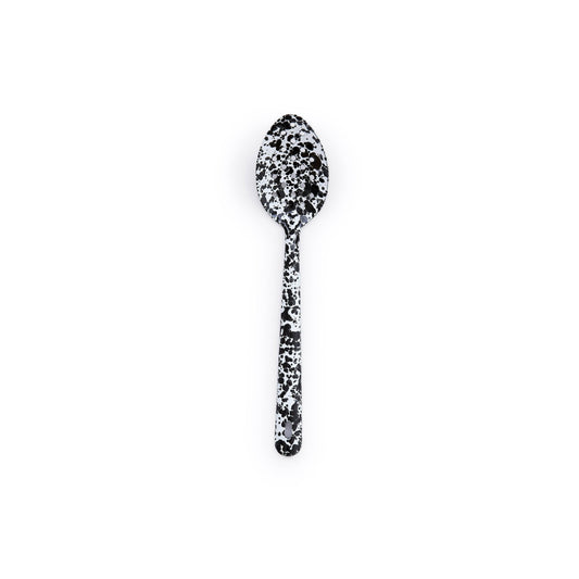 ecomposer-color-black splatter, D53BLM - Splatter Large Slotted Spoon, Black Splatter
