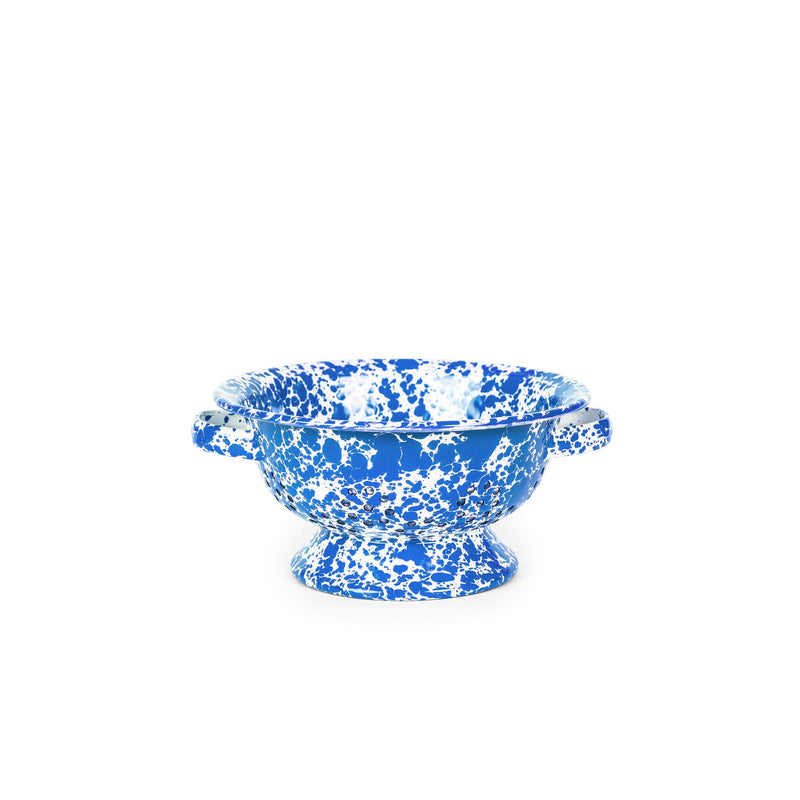 ecomposer-color-blue splatter, D62DBM - Splatter Small Berry Colander, Blue Splatter