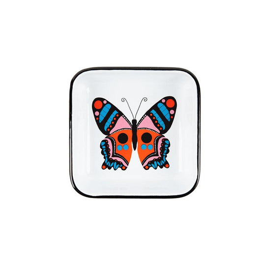 LG122BTFY-BLA - Lisa Congdon x CCH Small Square Tray, Butterfly - 1