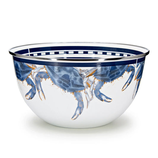 SE89 - Blue Crab Large Salad Bowl  1