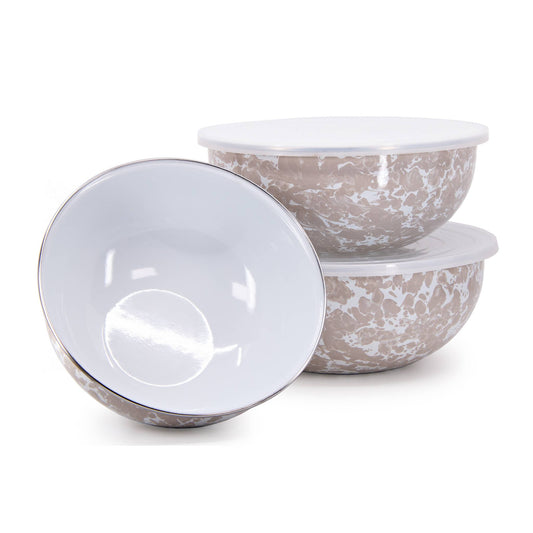 TP54 - Taupe Swirl Mixing Bowls  2