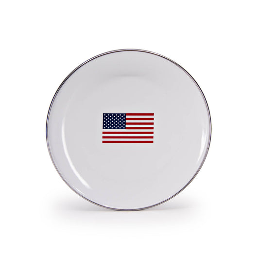 US69S4 - US Flag Sandwich Plates - Set of 4  2