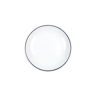 ecomposer-color-blue rim, V123BLU-4 - Vintage Coupe Salad Plates, Set of 4, Blue Rim