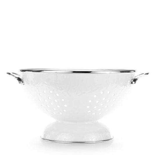 WW25 - Solid White Large Colander  2