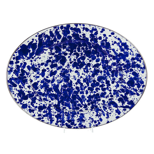 CB06 - Cobalt Swirl Oval Platter  1