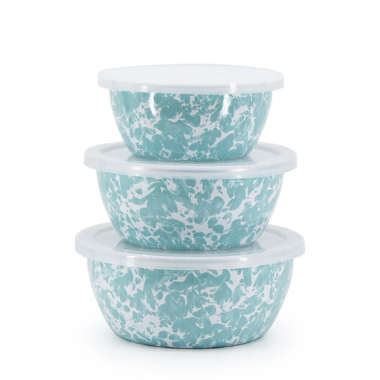 GL30 - Sea Glass Swirl Nesting Bowls  1