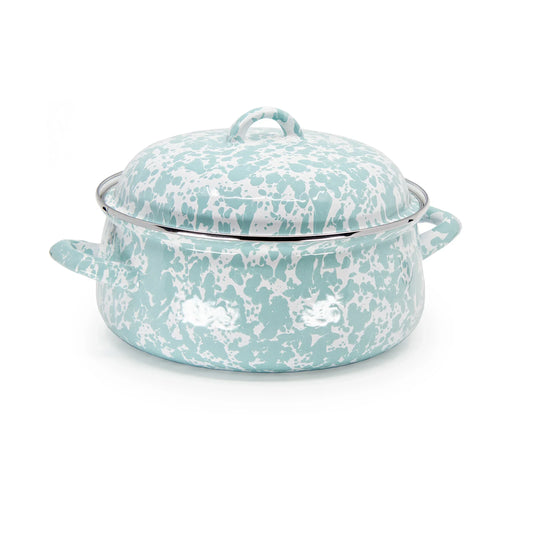 GL31 - Sea Glass Swirl Dutch Oven  1