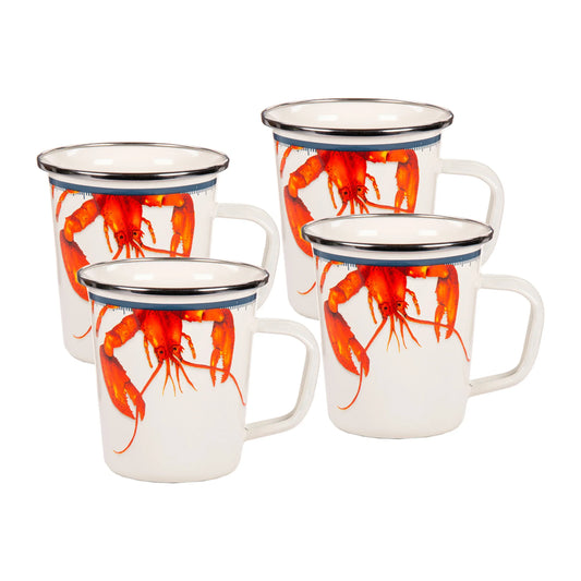 LS66S4 - Lobster 16 oz Latte Mugs - Set of 4  1