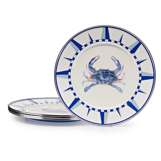 SE07S4 - Blue Crab Dinner Plates - Set of 4  1