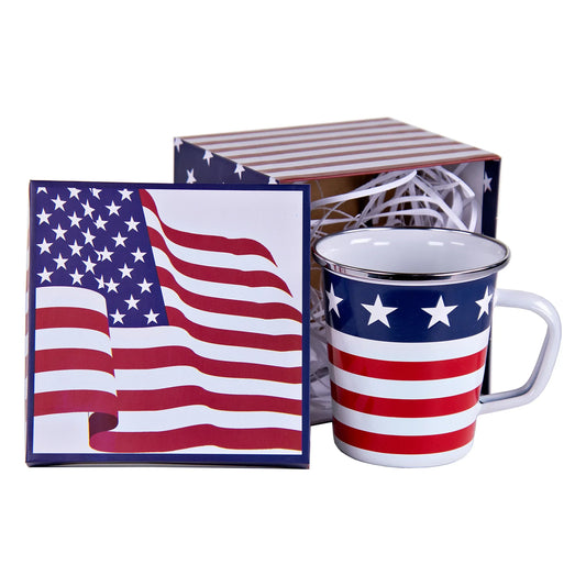 SS86 - Stars and Stripes 16 oz Latte Mug Gift Box  1