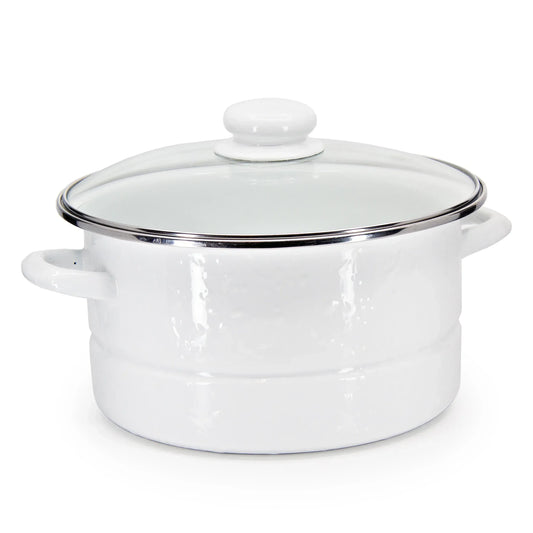 WW72 - Solid White 6 qt Stock Pot  1