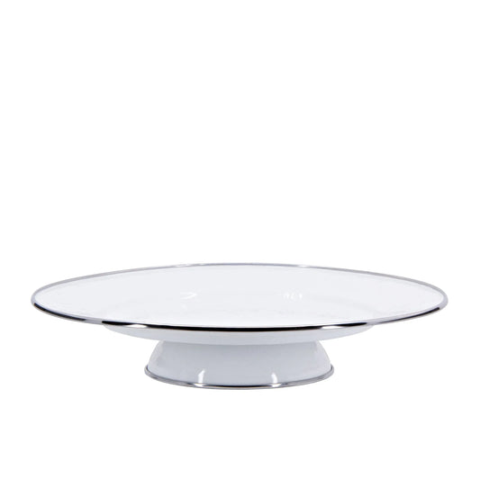 WW76 - Solid White Cake Plate  1