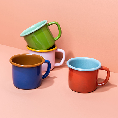 The Get Out Enamelware Mugs